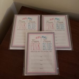SALE 7 FOR $20 Hallmark Gender Reveal Invitations